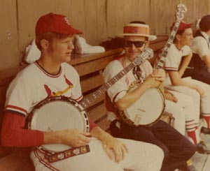With Jerry Reuss of the Cardinals