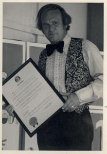 Don with Proclamation 1975